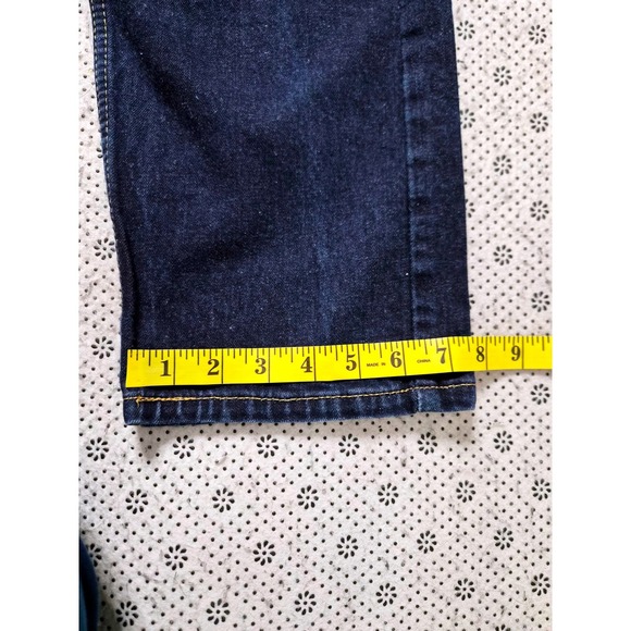 Levis 505 Regular Fit Straight Leg Jeans Dark Wash Mens 34x30 - Picture 7 of 8